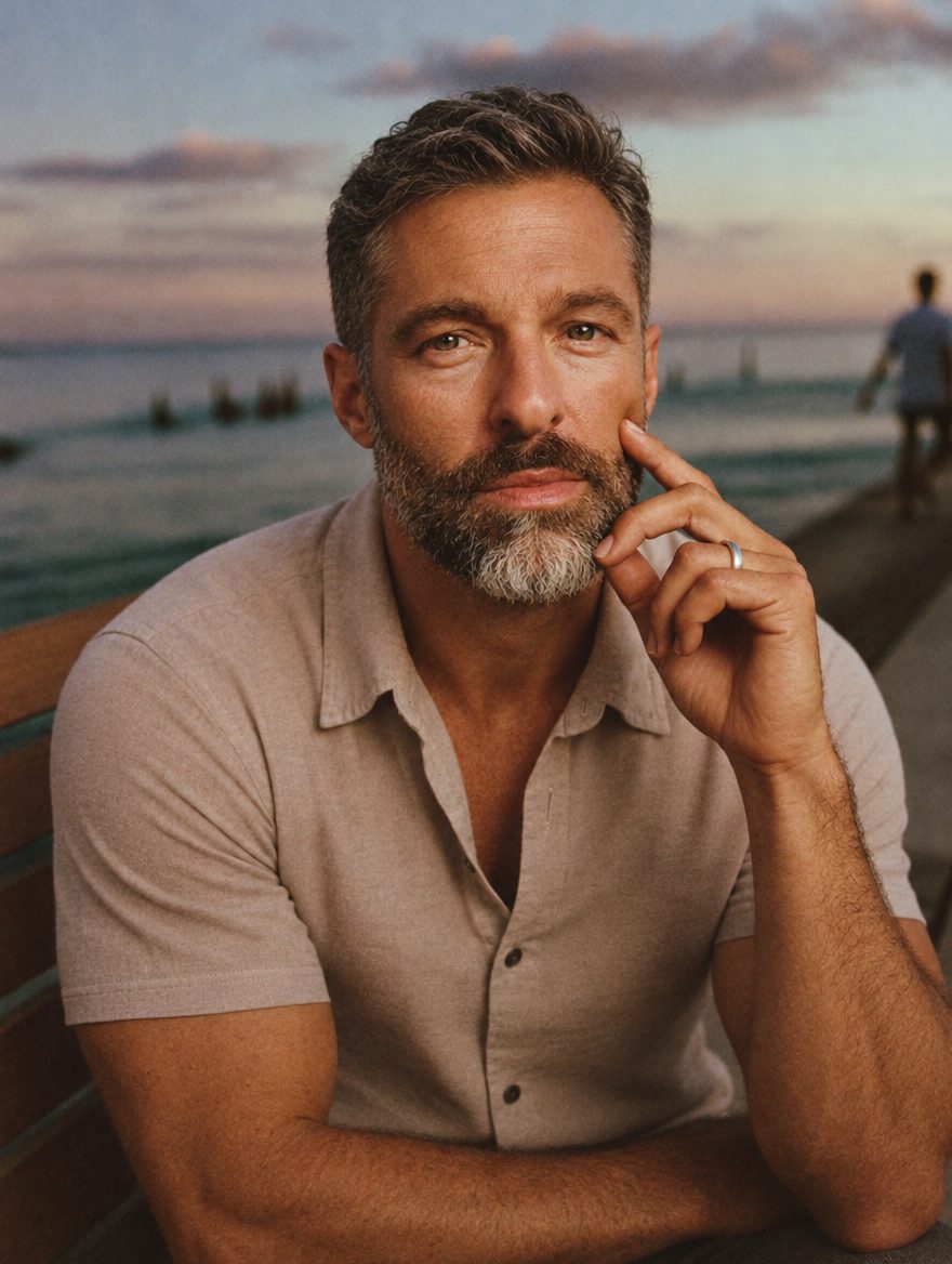 Jake, 47, on the Miami promenade